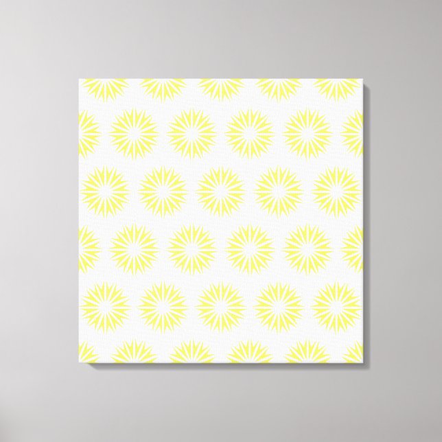 Impressão Em Tela Lemonade Modern Sunbursts (Frente)