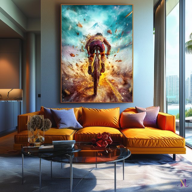 Impressão Em Tela Lenda de Montanha - Arte Esportiva Dinâmica (Criador carregado)