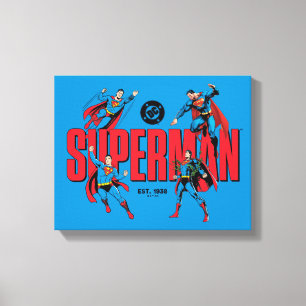 Impressão Em Tela Lendas do Superman para Sempre Gráfico