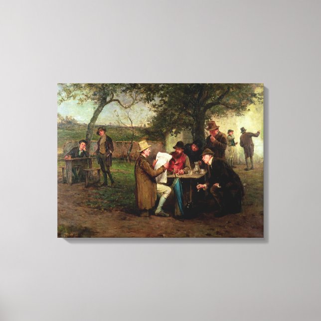 Impressão Em Tela Lendo as notícias (Frente)