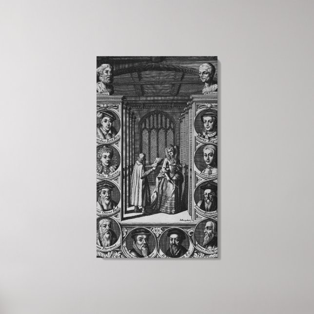 Impressão Em Tela Lendo uma carta à Rainha Elizabeth I (Frente)