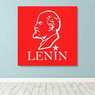 Impressão Em Tela Lenin, URSS, CCCP, União Soviética, Comunismo