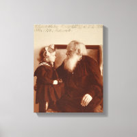 Leon Tolstoy com sua neta, Tatiana