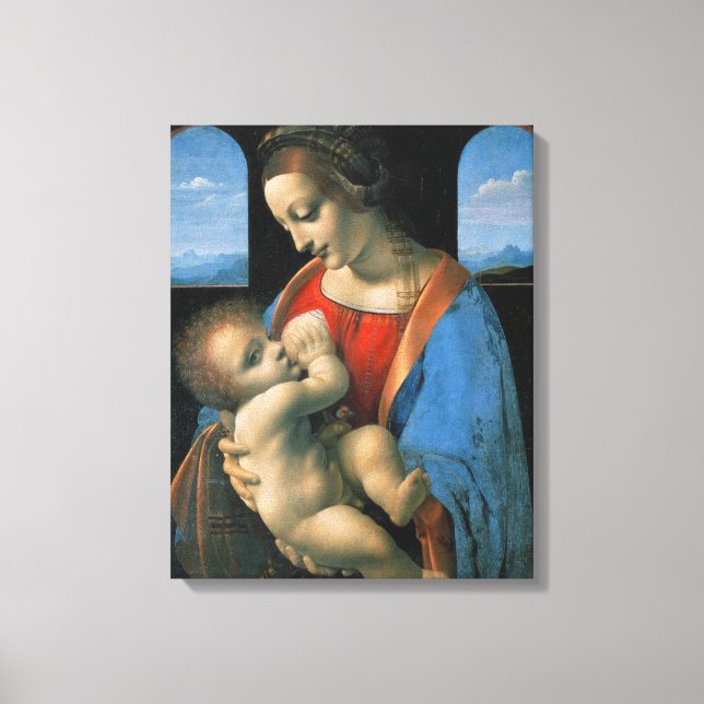 Impressão Em Tela Leonardo da Vinci Madonna Litta (Frente)