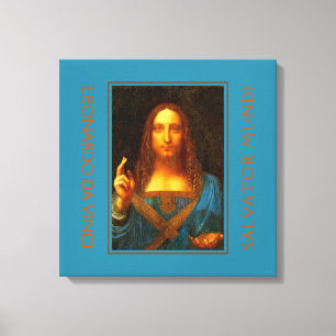 Impressão Em Tela LEONARDO DA VINCI SALVATOR MUNDI Belas Artes