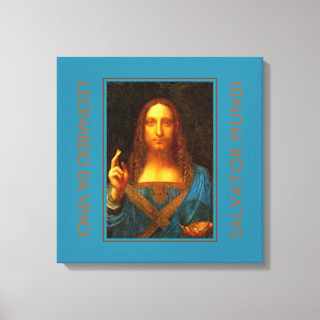 Impressão Em Tela LEONARDO DA VINCI SALVATOR MUNDI Belas Artes (Frente)