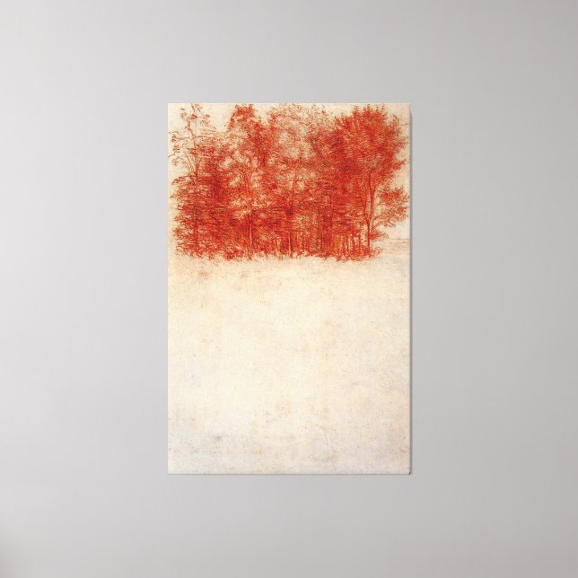 Impressão Em Tela Leonardo da Vinci - Uma Cópia das Árvores (1508) (Frente)
