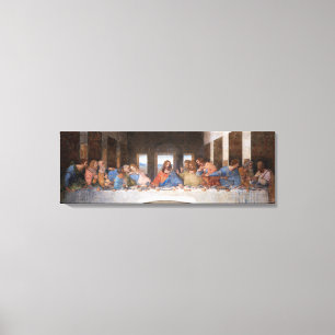 Impressão Em Tela Leonardo da Vinci's The Last Supper (1495-1498) 