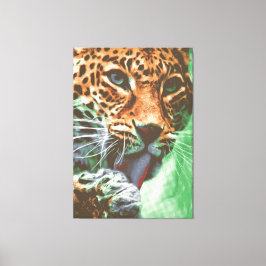 Impressão Em Tela Leopard Portrait