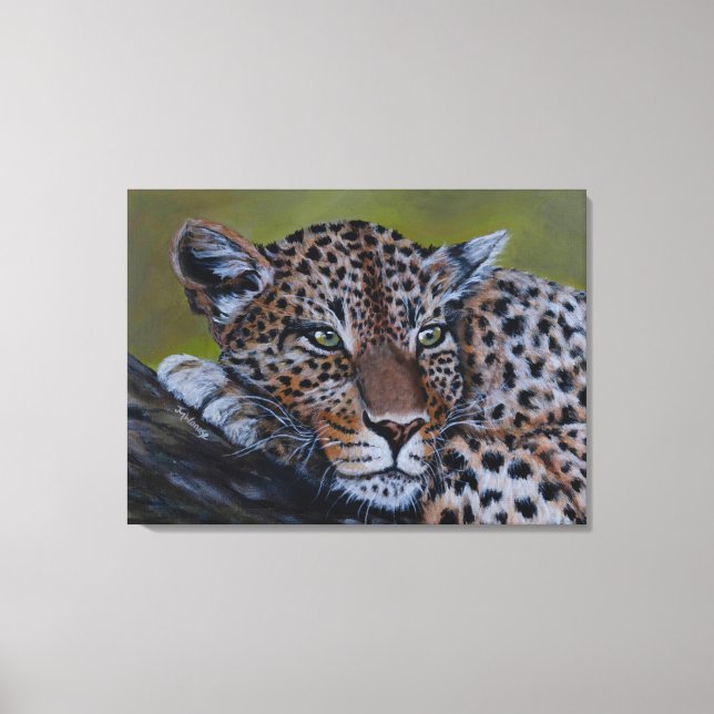 Impressão Em Tela Leopard Wall Art (Frente)