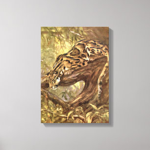 Impressão Em Tela Leopardo-Nublado por CE Swan, Animais Selvagens Vi