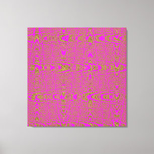 Impressão Em Tela Leopardo Rosa Quente Imprime Onda Abstrato moderna