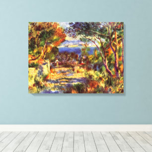 Impressão Em Tela L'Estaque por Pierre Renoir, Impressionismo Vintag