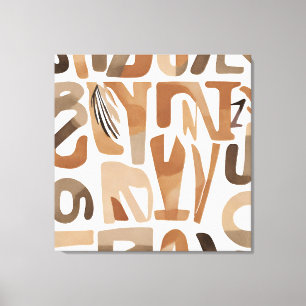 Impressão Em Tela Letra Boho Rock Estilo de arte Botânica Moderno