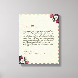 Impressão Em Tela Letra de amor personalizada minimalista manuscrita