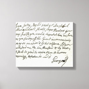 Impressão Em Tela Letra de George II ao duque de Newcastle