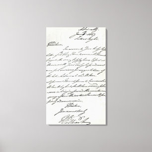 Impressão Em Tela Letra de William IV à senhora Nelson
