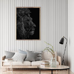 Impressão Em Tela Letra Digital Moderna Preta e Branca Foto Leão de<br><div class="desc">Letra digital branca e preta moderna Foto de arte Tela de pintura de leão</div>