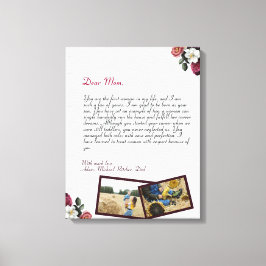 Impressão Em Tela Letra encantadora de amor personalizado manuscrita