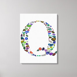 Impressão Em Tela Letra inicial Q