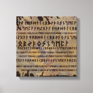 Impressão Em Tela Letra rúnica - Elder Futhark