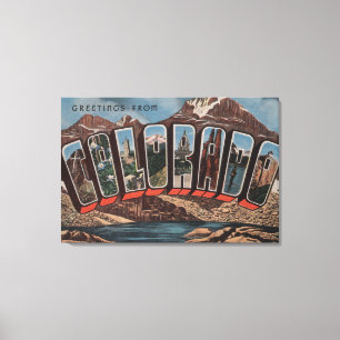 Impressão Em Tela Letra ScenesColorado de ColoradoLarge