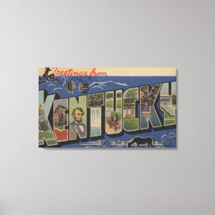 Impressão Em Tela Letra ScenesKentucky 2 de KentuckyLarge