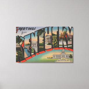 Impressão Em Tela Letra ScenesKentucky de KentuckyLarge