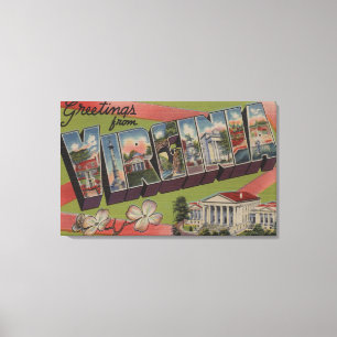 Impressão Em Tela Letra ScenesVirginia 5 de VirginiaLarge