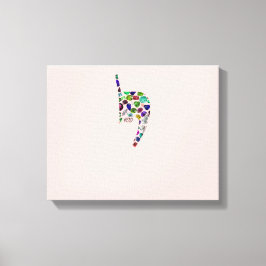 Impressão Em Tela Letra 'YOD'