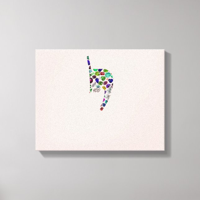 Impressão Em Tela Letra 'YOD' (Frente)