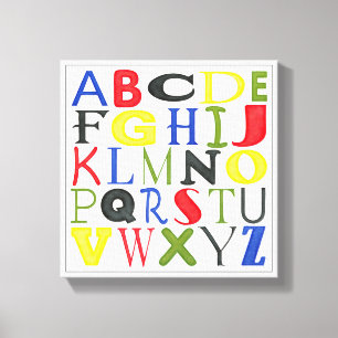 Impressão Em Tela Letras coloridas de Megan Meagher
