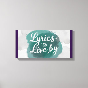 Impressão Em Tela Letras Para Viver 2