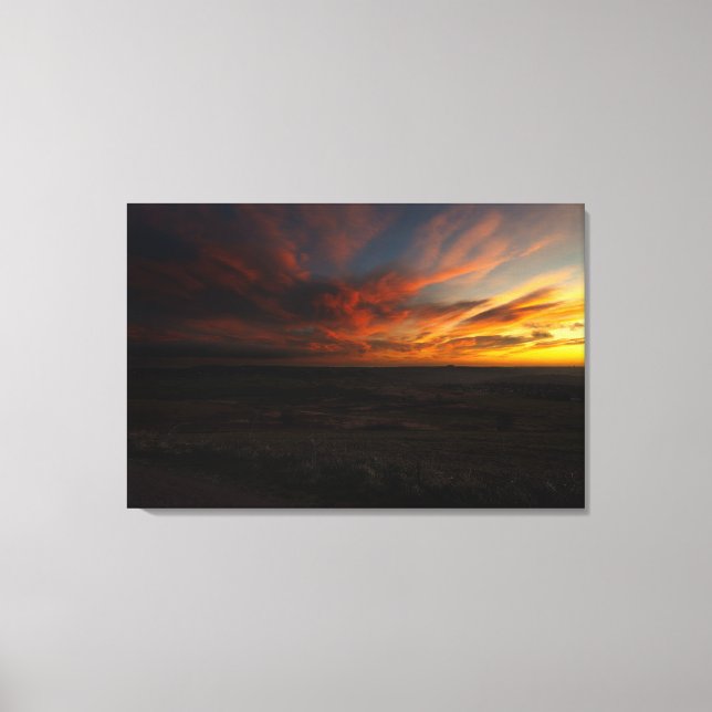 Impressão Em Tela Levantamento do sol (Frente)