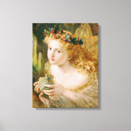 Impressão Em Tela Leve o rosto justo da mulher Vintage Belas Artes