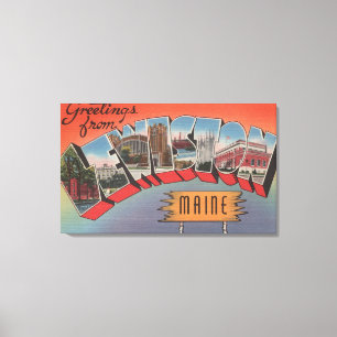Impressão Em Tela Lewiston, Maine - grandes cenas da letra