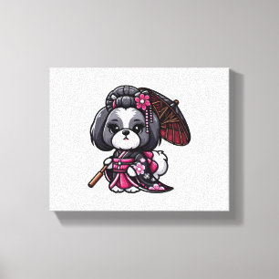Impressão Em Tela Lhasa Apso Dog Kimono