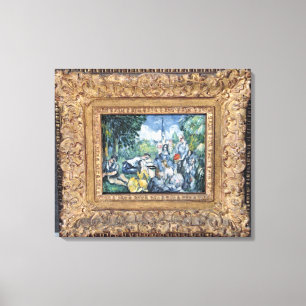 Impressão Em Tela L'herbe do sur do Dejeuner de Paul Cezanne  ,