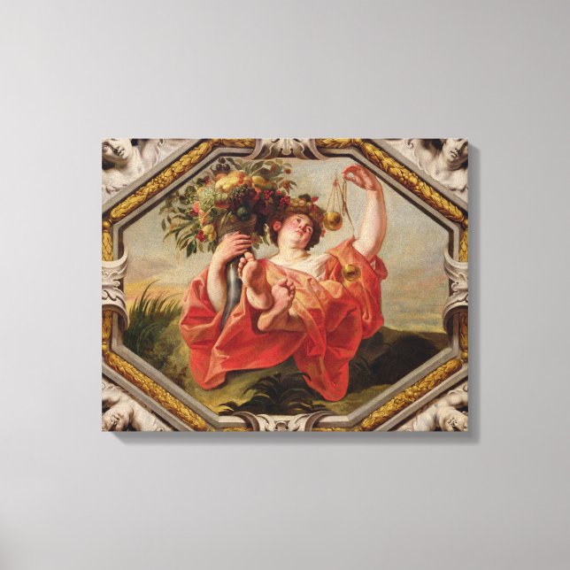 Impressão Em Tela Libra, dos Sinais do Zodíaco (Frente)