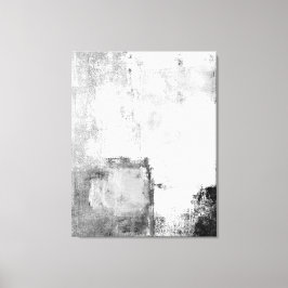 Impressão Em Tela 'Lições' Arte Abstrato Branca e Negra