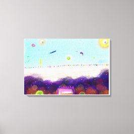 Impressão Em Tela Life on Another Planet