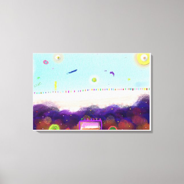 Impressão Em Tela Life on Another Planet (Frente)