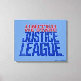 Impressão Em Tela Liga da Justiça   United We Stand Graphic