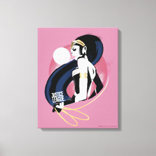 Impressão Em Tela Liga da Justiça Wonder Profile Pop Art