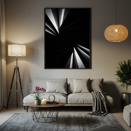 Impressão Em Tela Light Abyss Geometry