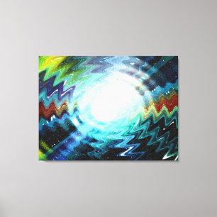 Impressão Em Tela Light Wave Fantasy Galaxy Art Design