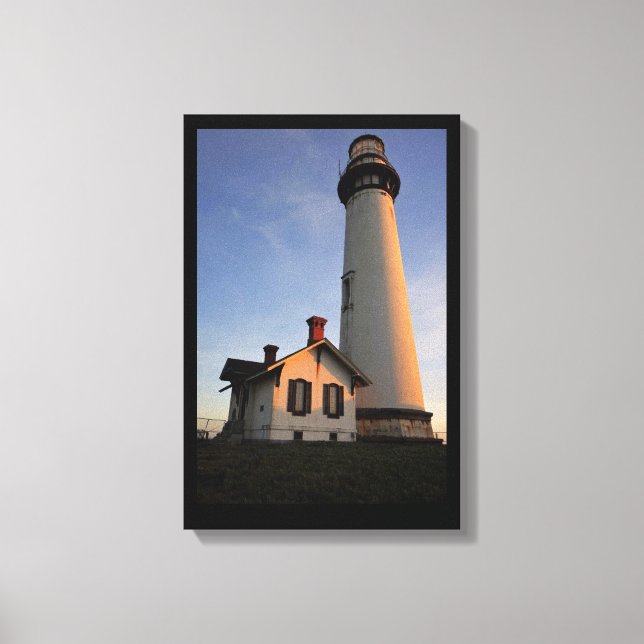 Impressão Em Tela Lighthouse da Califórnia em Ponto Pombo (Frente)