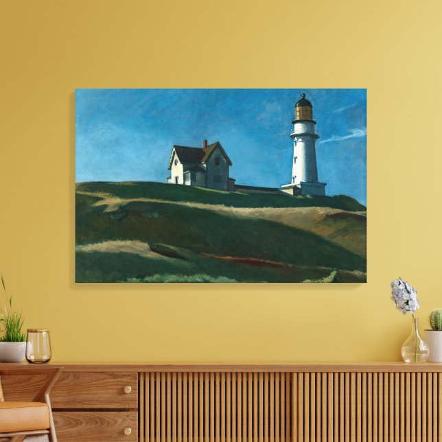 Impressão Em Tela Lighthouse Hill | Edward Hopper | (Insitu(Sala de estar))