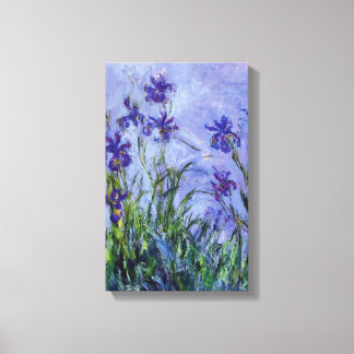 Impressão Em Tela Lilac Irises Claude Monet Fine Art