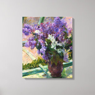 Impressão Em Tela Lilacs de Mary Cassatt em uma janela